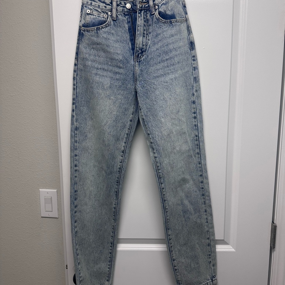 White Fox Boutique Blue Straight Leg Jeans Vintage Style